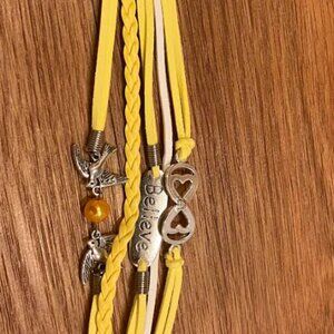 Braided Bracelet Lovely Infinity Friendship Multilayer Charm Leather Fashion